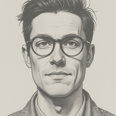Illustrated persona of Miles Garrow: a black-and-white line engraving. No such person exists.