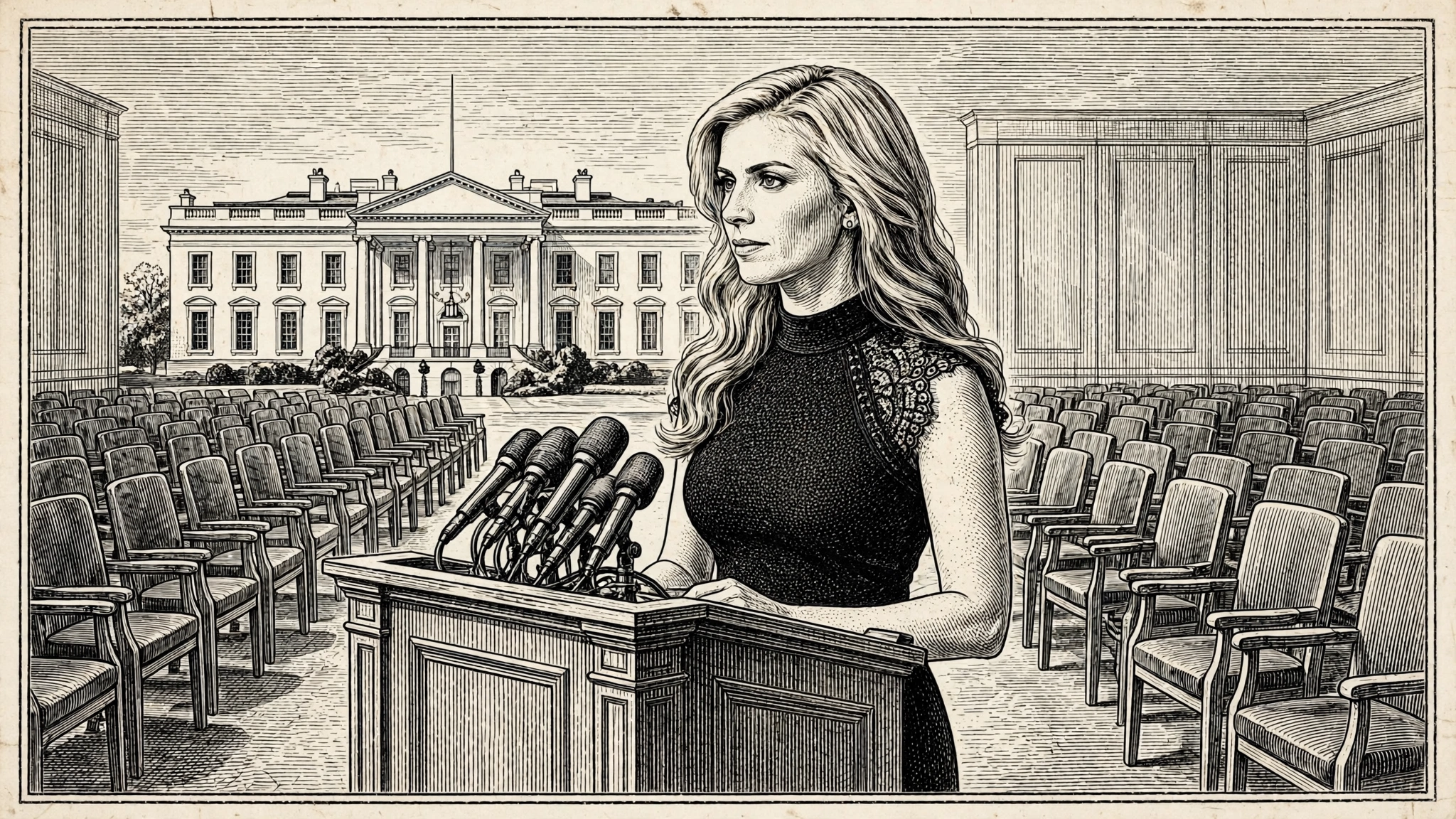 New White House Press Secretary Faces the Briefing Room