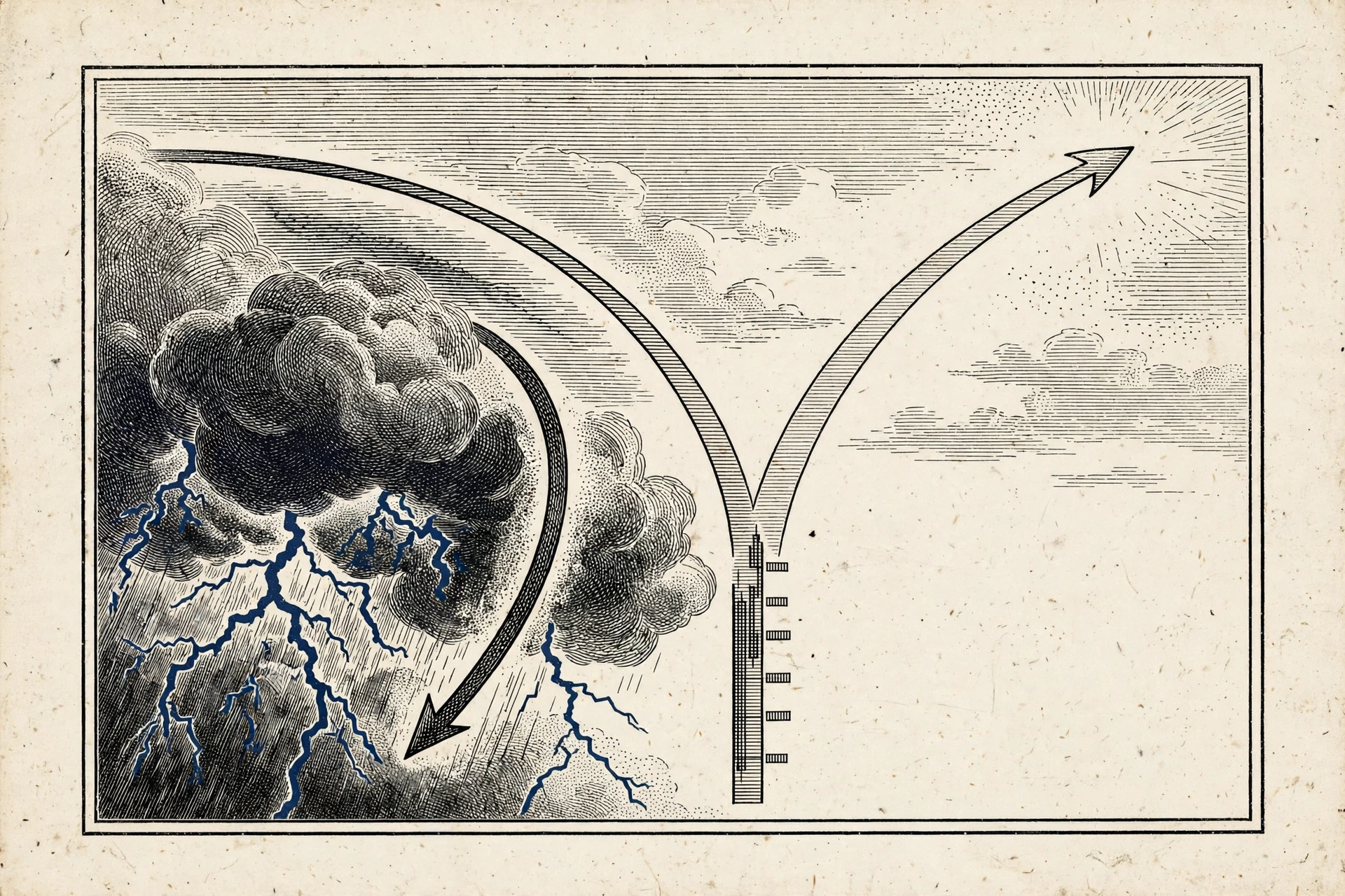 The market is pricing two futures at once — trust the fear